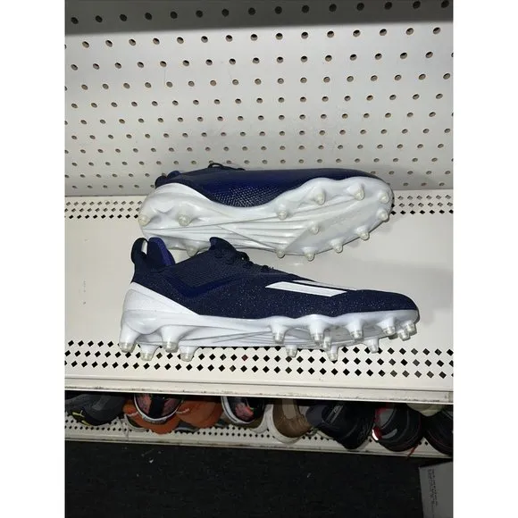 Adidas Adizero Scorch Mens Football Cleats Size 13 Navy Blue White FX4250