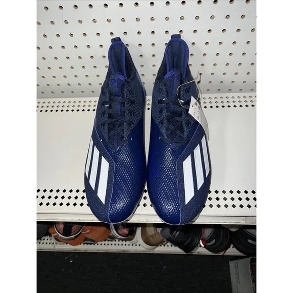 Adidas Adizero Scorch Mens Football Cleats Size 13 Navy Blue White FX4250