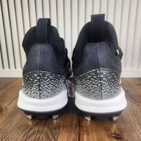 Adidas Adizero Afterburner NWV Mens Sz 8 Black Gray Metal Baseball Cleats GZ4580
