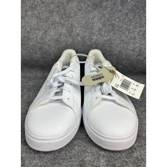 Adidas Advantage 2.0 Shoes Men's 11.5 White Black Tennis Sneaker NWT