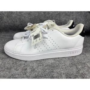Adidas Advantage 2.0 Shoes Men's 11.5 White Black Tennis Sneaker NWT