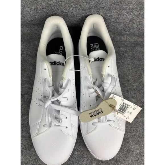 Adidas Advantage 2.0 Shoes Men's 11.5 White Black Tennis Sneaker NWT