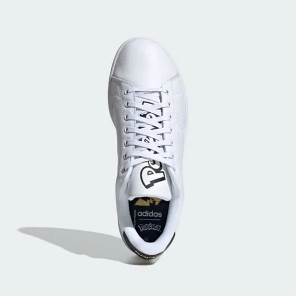 Adidas Advantage x Pokemon Low Mens Tennis Shoes White Black FW6670 NEW Size 7