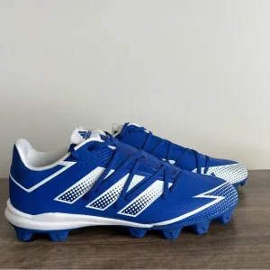 Adidas Afterburner 8 MD Baseball Men’s Blue White Cleats Size 11.5