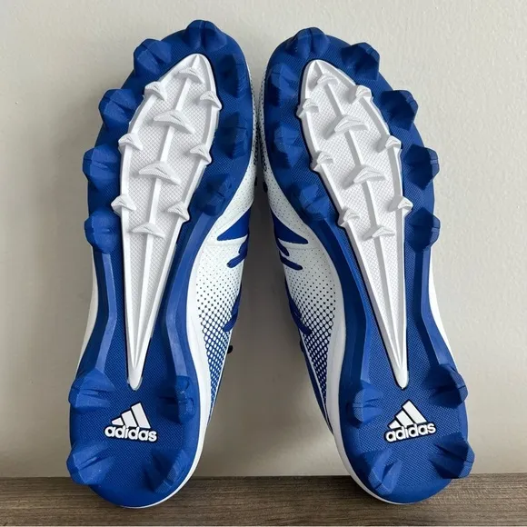 Adidas Afterburner 8 MD Baseball Men’s Blue White Cleats Size 11.5