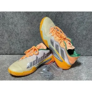 Adidas Barricade Tennis Shoes Mens 7 HQ8416 Low Top Lace Up Yellow Orange