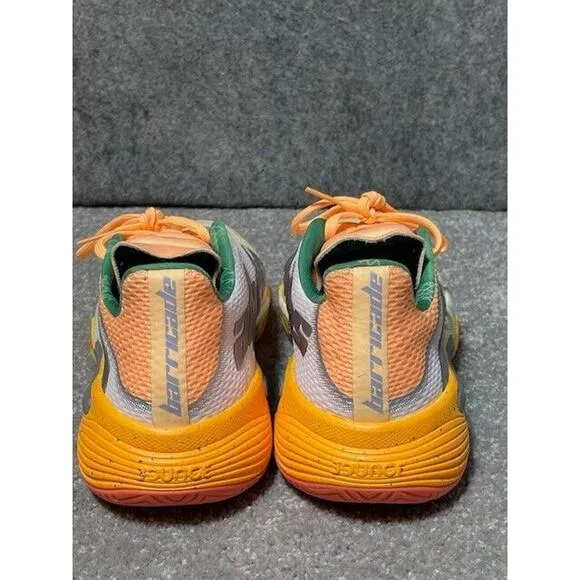 Adidas Barricade Tennis Shoes Mens 7 HQ8416 Low Top Lace Up Yellow Orange