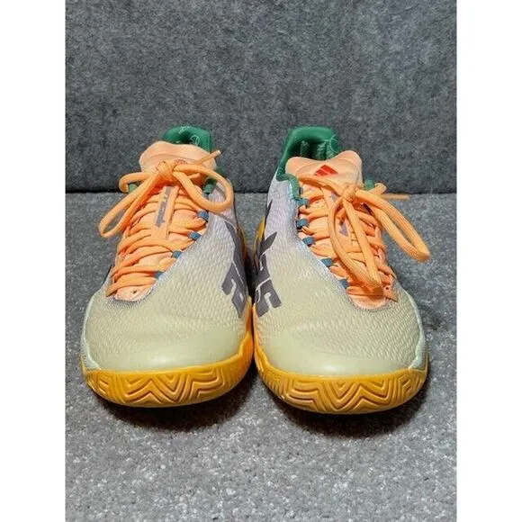 Adidas Barricade Tennis Shoes Mens 7 HQ8416 Low Top Lace Up Yellow Orange