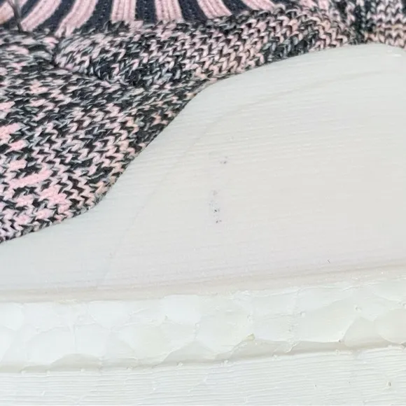 ADIDAS black pink carbon white knit no tongue ULTRABOOST UNCAGED SNEAKERS
