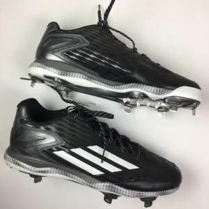 ADIDAS black white powerAlley 3 men’s baseball cleats 14