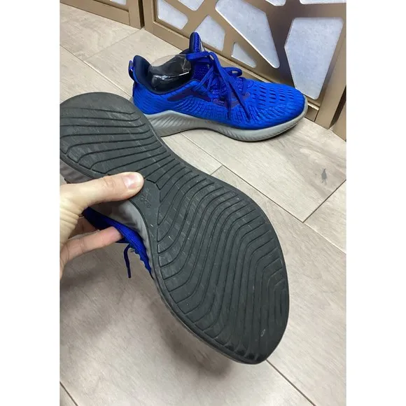 ADIDAS Bounce Alphabounce  U Running Shoes Mens BLUE sz 8 sneakers