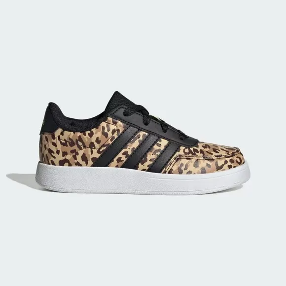 Adidas BREAKNET 2.0 Tennis SHOES KIDS Leopard Size 5.5 5 1/2 New in box