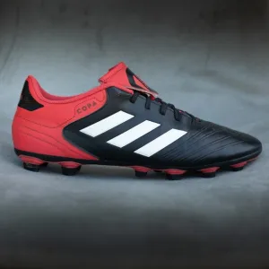 Adidas Copa 18.4 FxG CP8960 Men's 11 Soccer Cleats Black White Red Lace-Up Shoes