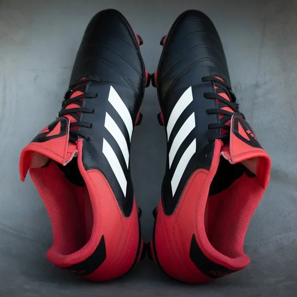 Adidas Copa 18.4 FxG CP8960 Men's 11 Soccer Cleats Black White Red Lace-Up Shoes
