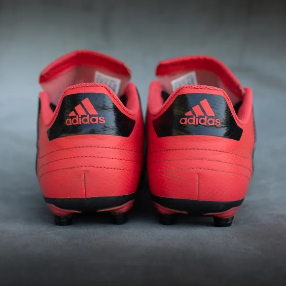 Adidas Copa 18.4 FxG CP8960 Men's 11 Soccer Cleats Black White Red Lace-Up Shoes