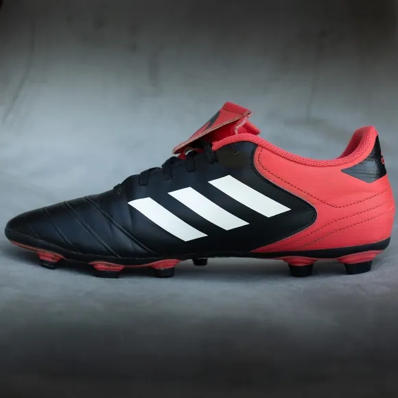 Adidas Copa 18.4 FxG CP8960 Men's 11 Soccer Cleats Black White Red Lace-Up Shoes