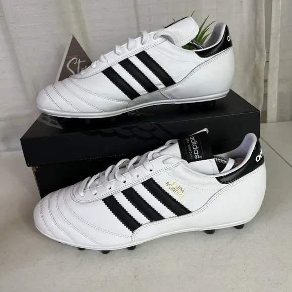 Adidas Copa Mundial Leather White Black Soccer Shoes Cleats ID4050 Men's Size 11