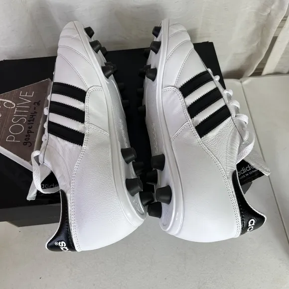 Adidas Copa Mundial Leather White Black Soccer Shoes Cleats ID4050 Men's Size 11