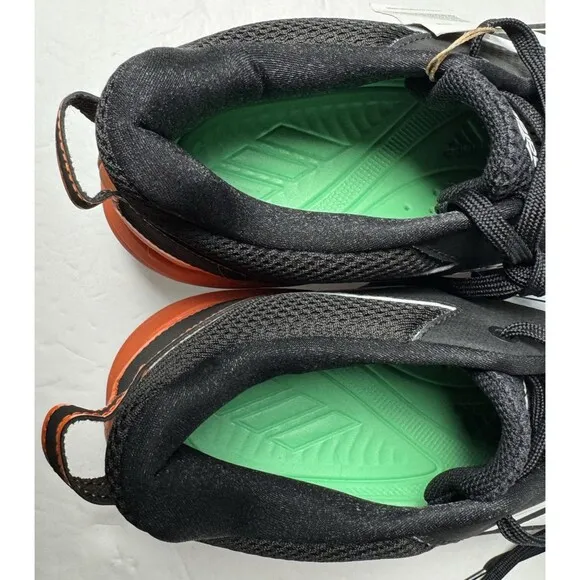 Adidas Core Mens Size 14 Black and Orange Icon 7 Baseball Cleats Athletic Shoes
