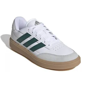 Adidas courtblock sneaker 11 46 green stripes men’s shoes white leather new C
