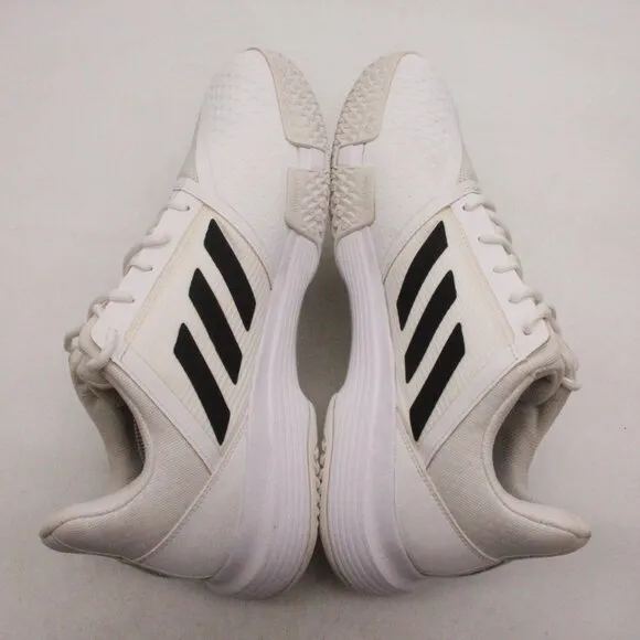 Adidas CourtJam Bounce Men's Size 13 White Tennis Shoes Sneakers FY2831