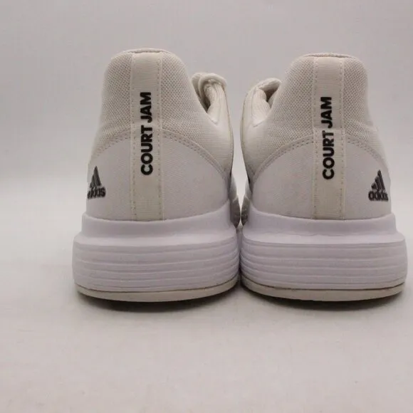 Adidas CourtJam Bounce Men's Size 13 White Tennis Shoes Sneakers FY2831