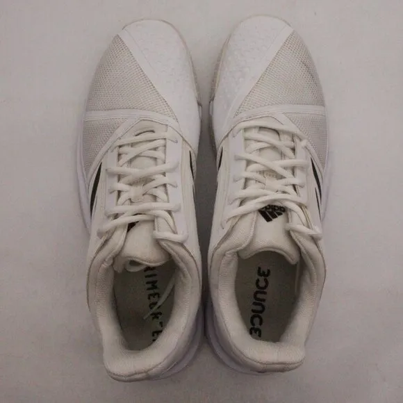 Adidas CourtJam Bounce Men's Size 13 White Tennis Shoes Sneakers FY2831