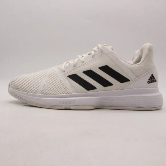 Adidas CourtJam Bounce Men's Size 13 White Tennis Shoes Sneakers FY2831