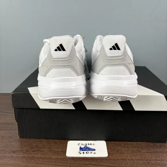 adidas CourtJam Control 3 M Cloud White Core Black Tennis Shoes IF7888 Men Sz 12