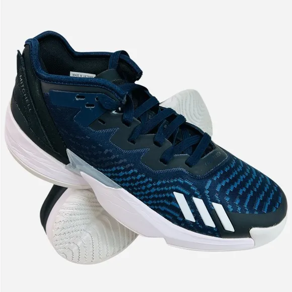 Adidas D.O.N. Mitchell Issue 4 Navy Basketball Shoes GY6506 Men's Size 9.5