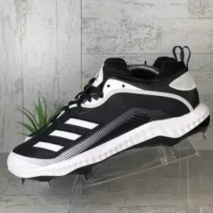 Adidas EG7603 Icon 6‎ Bounce Baseball Metal Cleats Black/White MENS Size 8.5