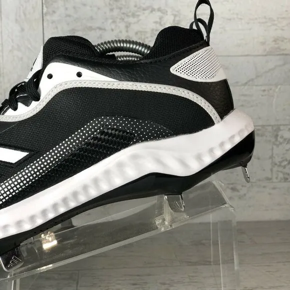 Adidas EG7603 Icon 6‎ Bounce Baseball Metal Cleats Black/White MENS Size 8.5