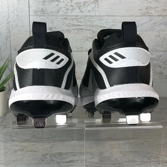 Adidas EG7603 Icon 6‎ Bounce Baseball Metal Cleats Black/White MENS Size 8.5