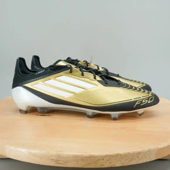 Adidas F50 Elite FG Messi Men's 13 Soccer Cleats Football Boots Gold Metallic