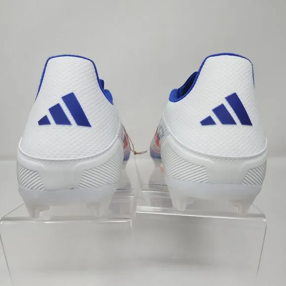 Adidas F50 League Soccer Cleats Mens 13 White Blue Red USA Logo Lace Up Shoes