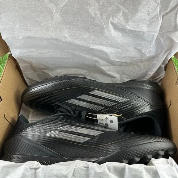 Adidas F50 League TF Men Size 9.5 Black Turf Soccer Football Shoes IF1337 NEW