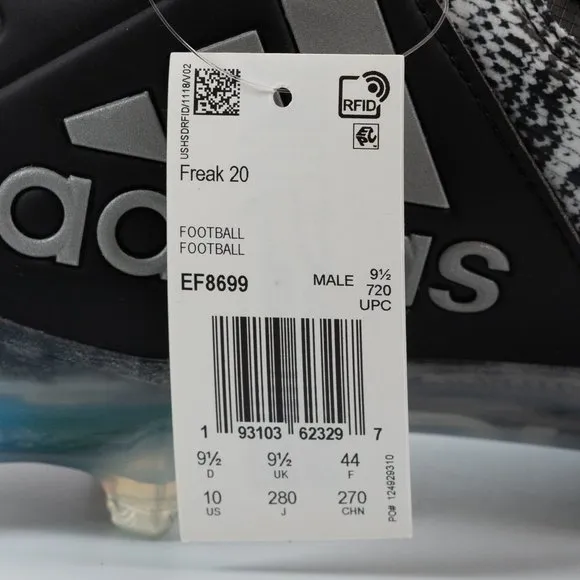 Adidas Freak 20 'Rainbow Sole' EF8699 Football Cleats size 10 - 13