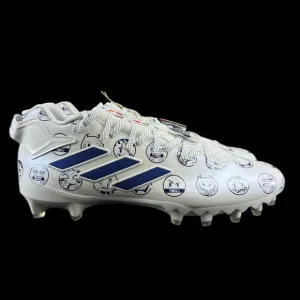 Adidas Freak 22 Big Mood DSG SM White Blue Football Cleats GZ6902 Men's Size 14