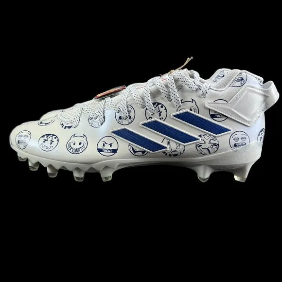 Adidas Freak 22 Big Mood DSG SM White Blue Football Cleats GZ6902 Men's Size 14