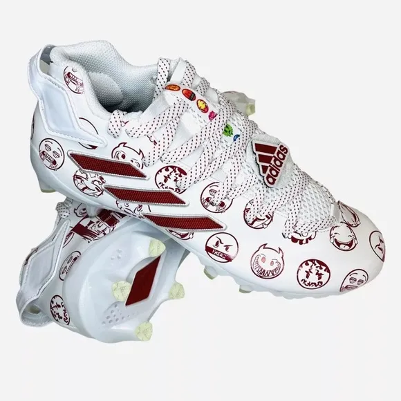 Adidas Freak 22 Big Mood GZ6901 Emoji White/Red Football Cleats Men's Shoes