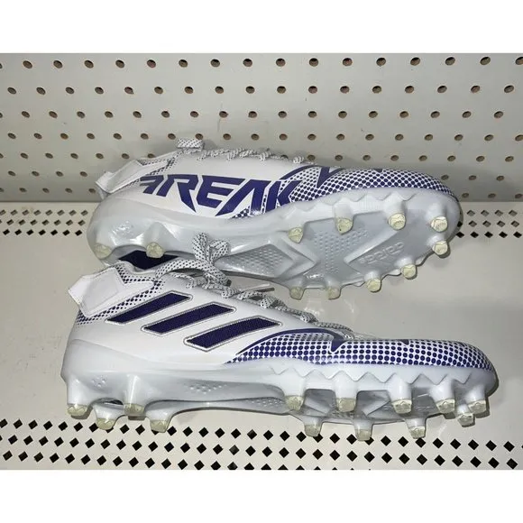 Adidas Freak 22 Team Mens Football Cleats Size 12.5 White Purple GY0432