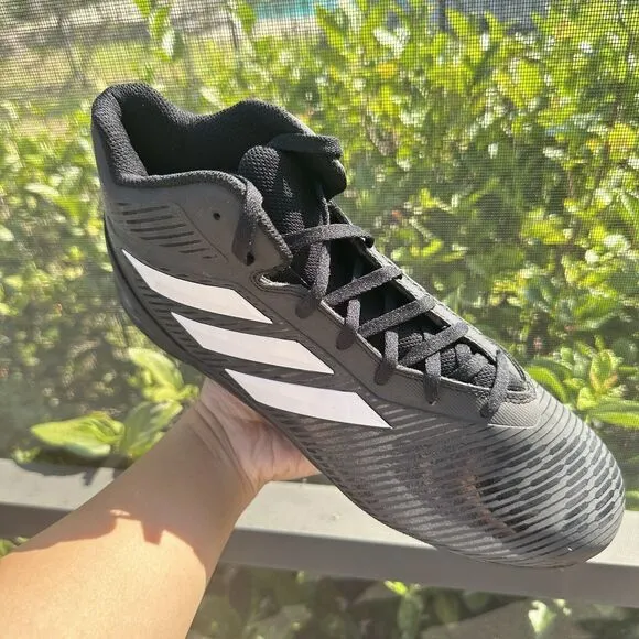 Adidas Freak MD Mid Men's Football Shoes Black White BB7688 Size 9.5