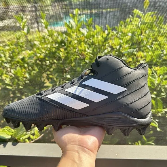 Adidas Freak MD Mid Men's Football Shoes Black White BB7688 Size 9.5