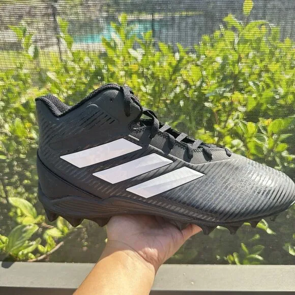Adidas Freak MD Mid Men's Football Shoes Black White BB7688 Size 9.5