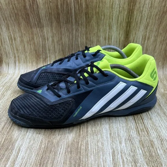 Adidas Free Football X ITE Men's Size 11.5 Grey Black Neon Shoes Sneakers Q21624