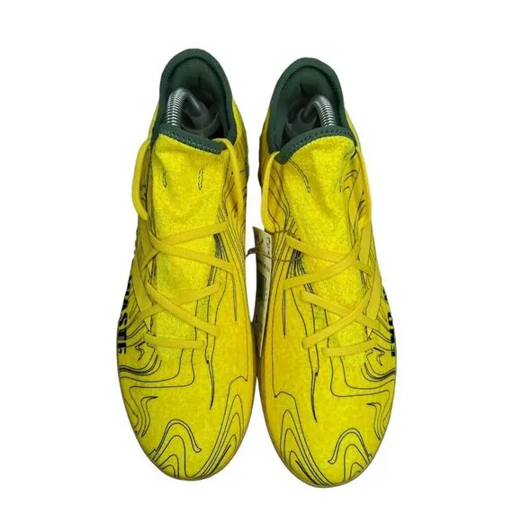 Adidas Gamemode Knit PB Yellow Green Gum Indoor Soccer Shoes HR1741 Mens Sz 9-12
