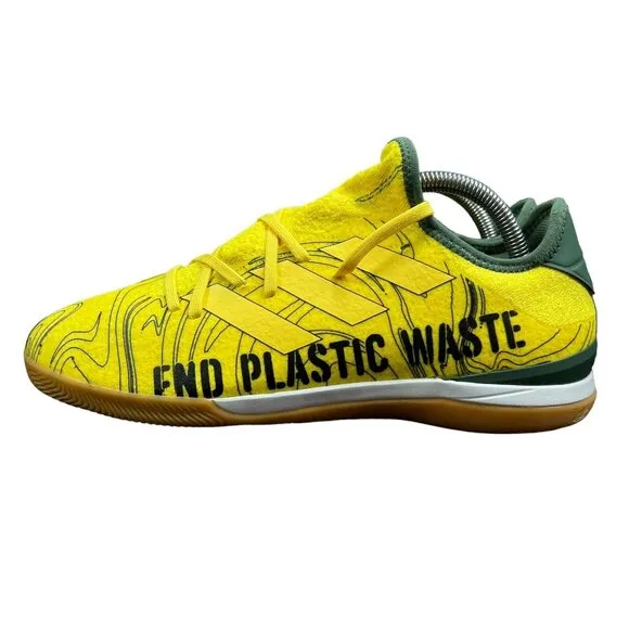 Adidas Gamemode Knit PB Yellow Green Gum Indoor Soccer Shoes HR1741 Mens Sz 9-12