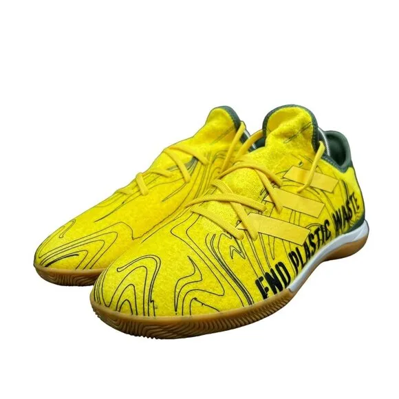 Adidas Gamemode Knit PB Yellow Green Gum Indoor Soccer Shoes HR1741 Mens Sz 9-12