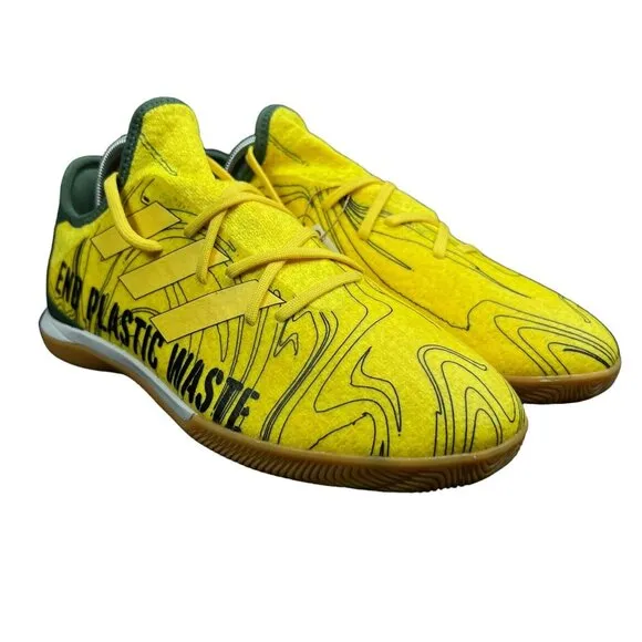 Adidas Gamemode Knit PB Yellow Green Gum Indoor Soccer Shoes HR1741 Mens Sz 9-12