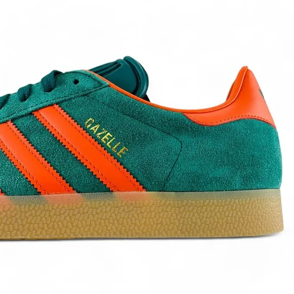 adidas Gazelle Collegiate Green Preloved Red Men's Shoes Sneakers IG6200